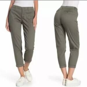 Liverpool Buddy Rolled Cropped trouser Shadow Green Sz 2/26 Petite Granola girl